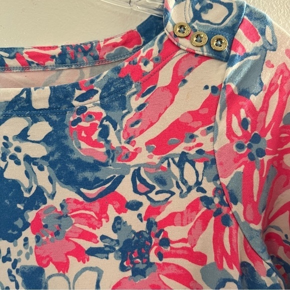 Lilly Pulitzer Sophie Shift Dress Pop Pop Bay Blue Vacation Preppy Small - Picture 3 of 9